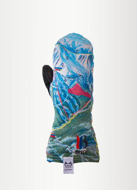 Breckenridge Ski or Snowboard Trail Map Skins for Mittens or Gloves